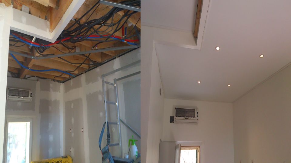 Same day installtion and stretch ceiling